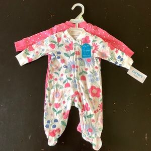 NWT baby girl PJs. Size 3 months